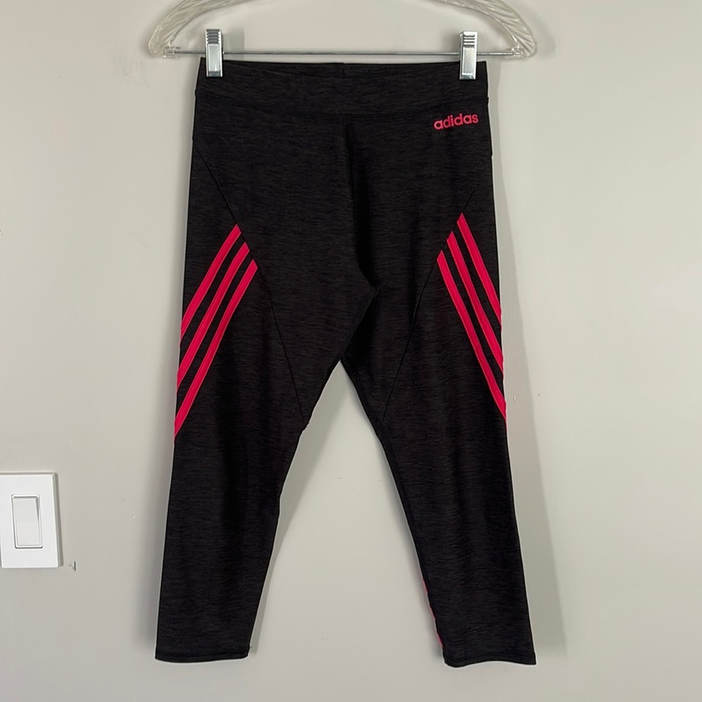 Adidas Climalite Cropped Leggings Youth L/14 Women’s XS